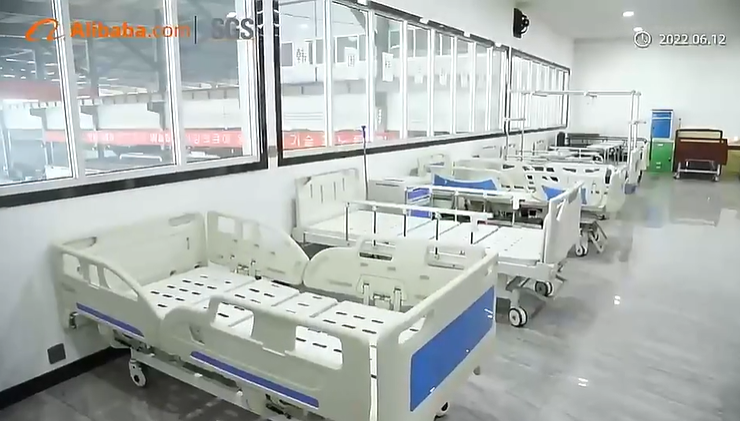How is a hospital bed produced?
