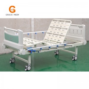 R04 2 function hospital bed green bed headboard