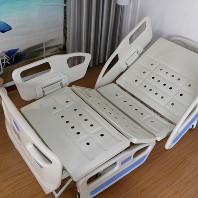 PriceList for Nursing Care Bed - A02-2 ABS 3 functions manual hospital bed nursing patient icu 3 cranks medical bed price with toilet – Webian detail pictures