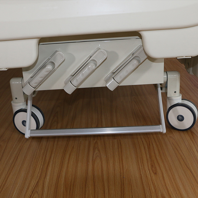 PriceList for Nursing Care Bed - A02-2 ABS 3 functions manual hospital bed nursing patient icu 3 cranks medical bed price with toilet – Webian detail pictures