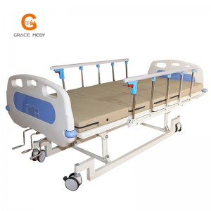OEM/ODM Manufacturer Hospital Air Mattress - A02-4 Cheap Price Adjustable 3 Function Manual Hospital Bed Medical with Three Cranks for Sale – Webian