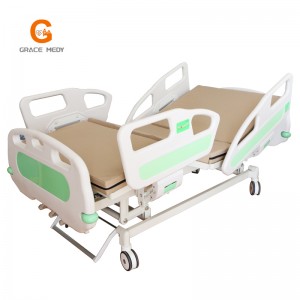 A02-5 Manual 3 function hospital bed 3 cranks manual hospital bed