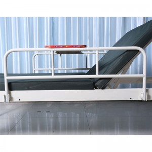 B02 White manual one function hospital patient bed