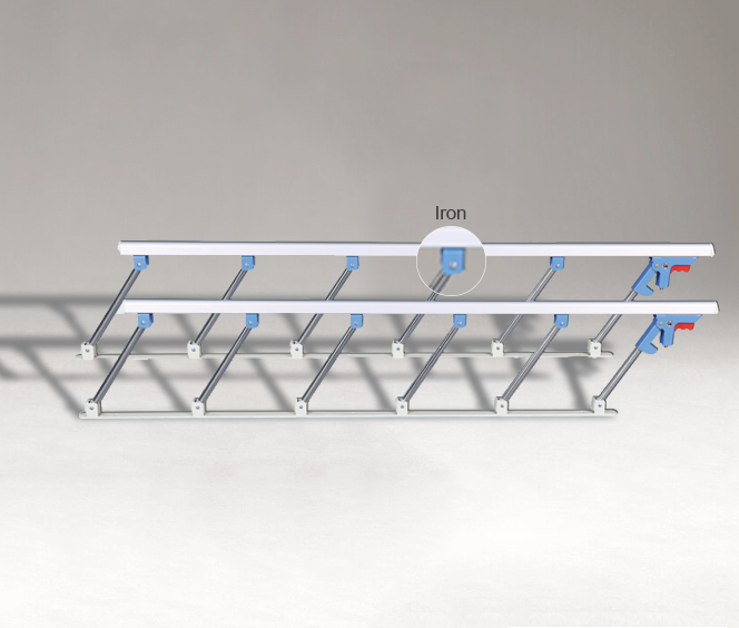 Hospital bed guardrails of different materials