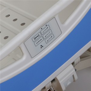 Electric five function hospital bed with weight scale