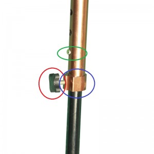 Stable and anti-stumbling handle walking quad cane stick
