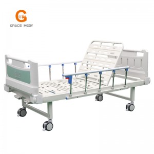 R04 2 function hospital bed green bed headboard