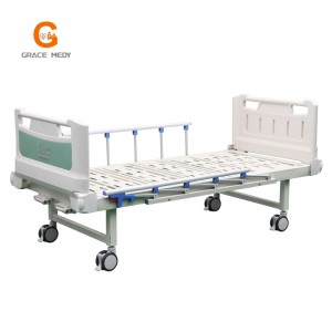 R04 2 function hospital bed green bed headboard