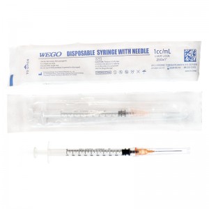 1ml 3ml Disposable Sterile Injection Plastic /pp Syringe Luer Lock/Slip Lock with Needle CE and ISO and FDA