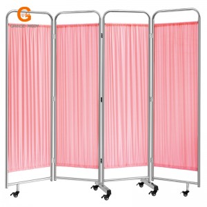 hospital furniture four fold screen