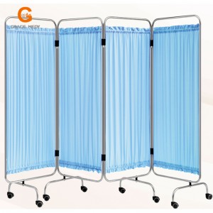 hospital furniture four fold screen